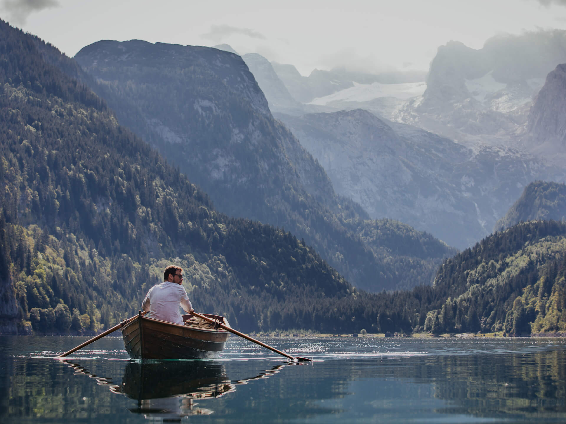 Kanufahren in Oberösterreich Kanufahren am Bergsee
