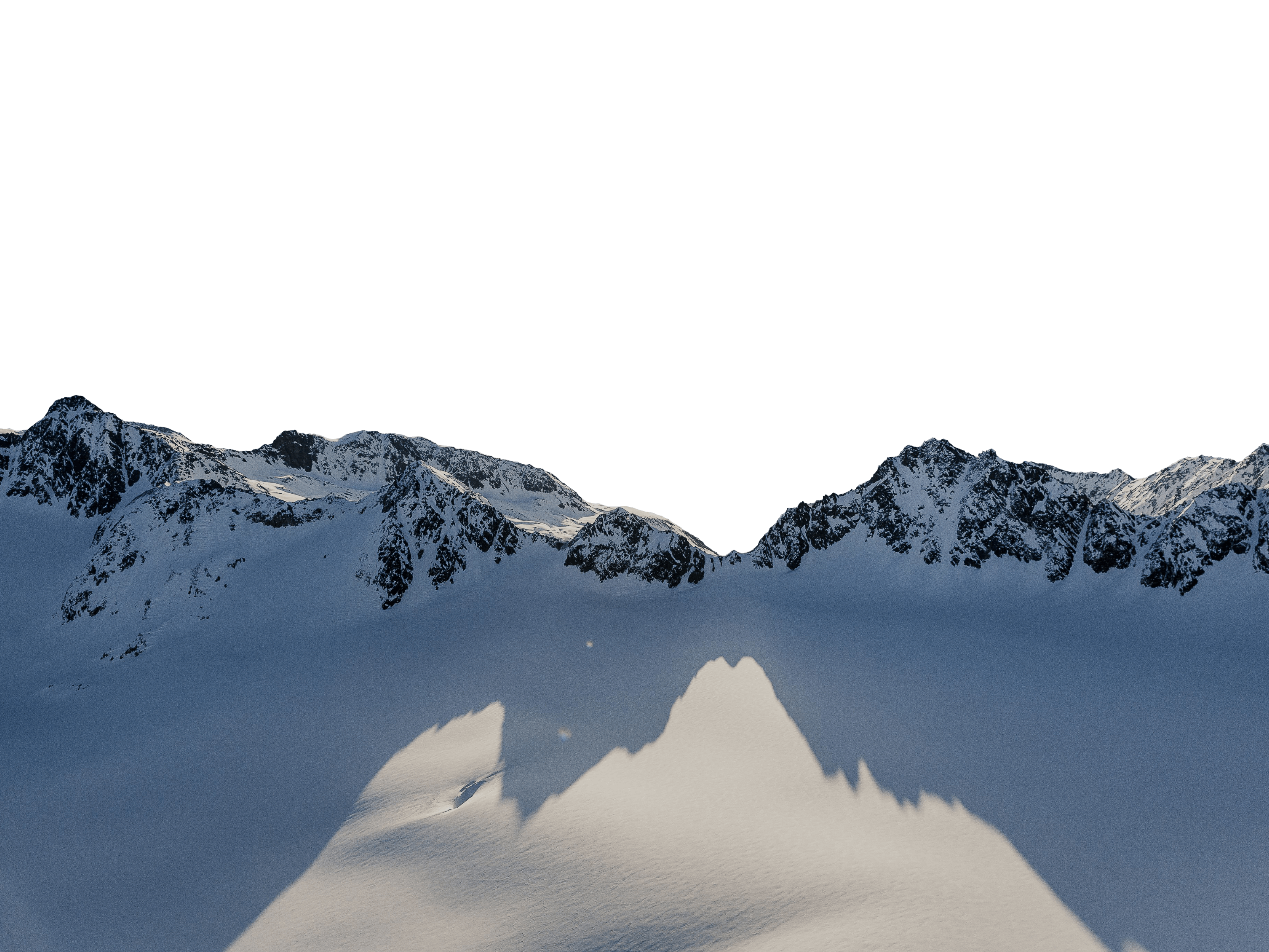 Alpen in Tirol Schnee am Berg