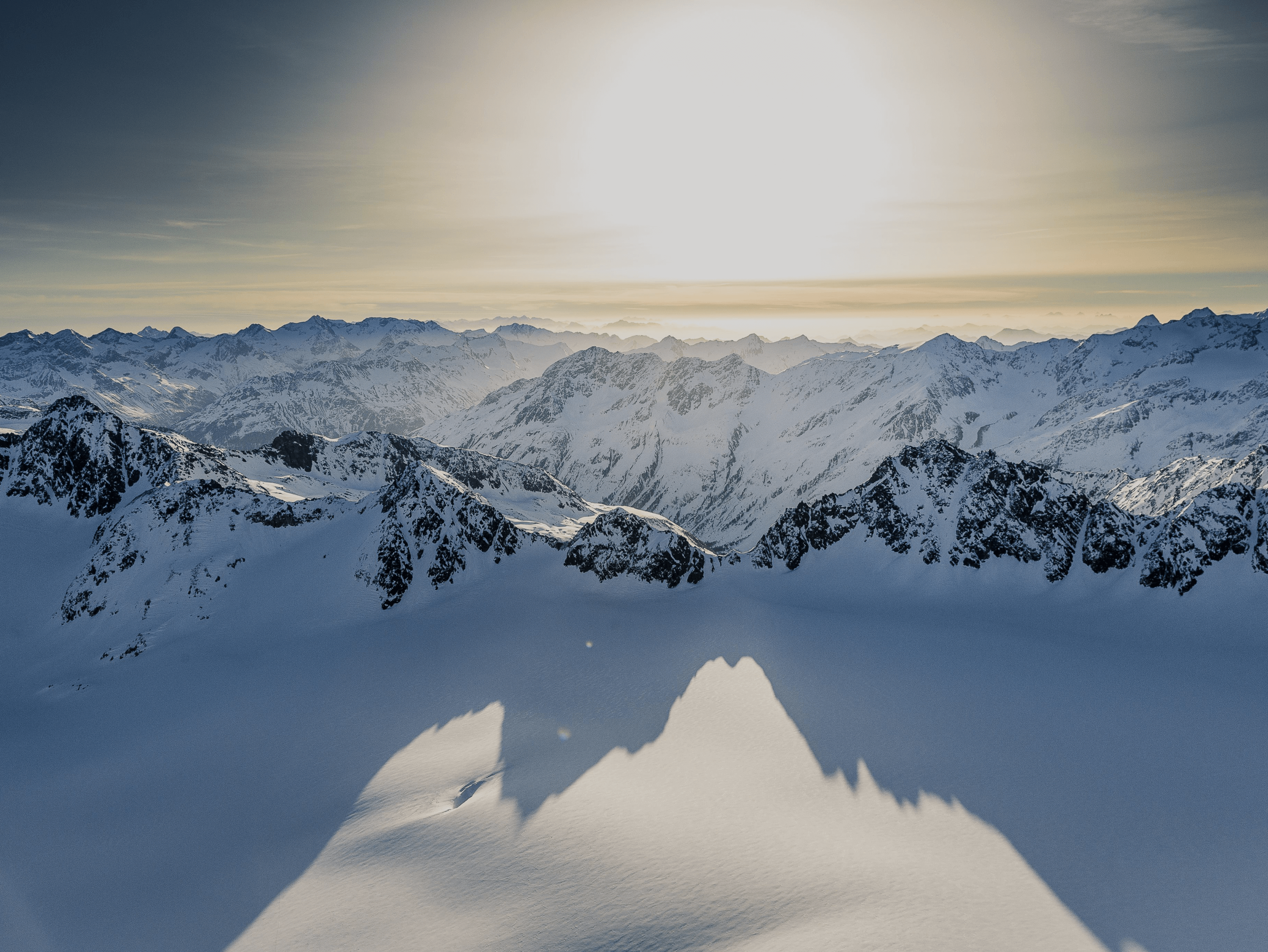 Alpen in Tirol Zugspitze Panorama