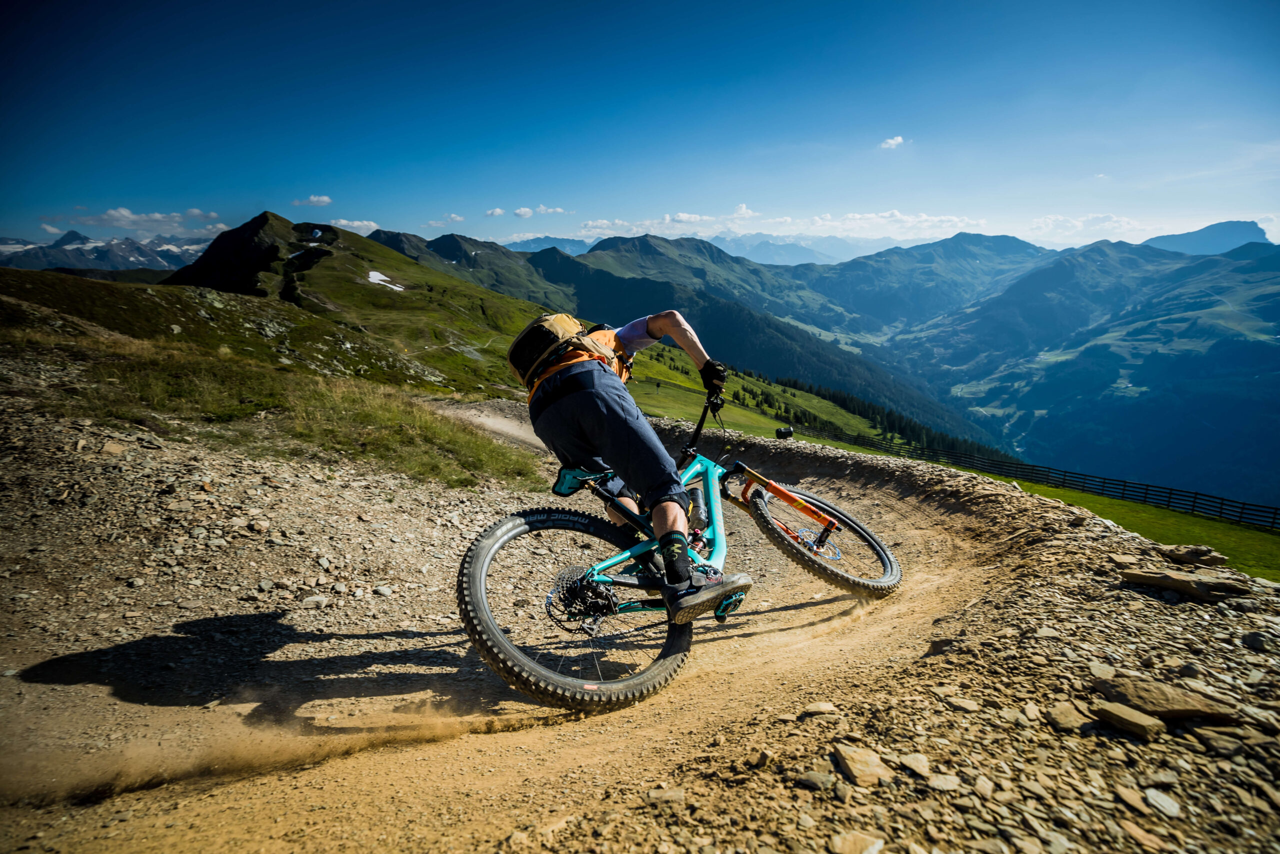 Saalbach Hinterglemm mountainbiken Mountainbiker in Saalbach Hinterglemm