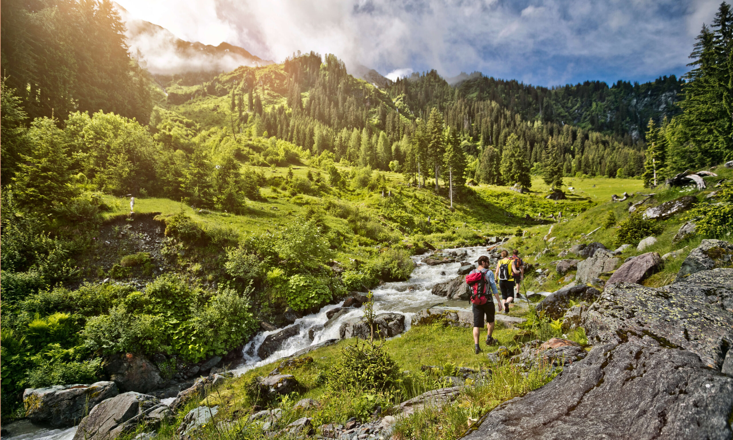 Wanderer in Saalbach Hinterglemm