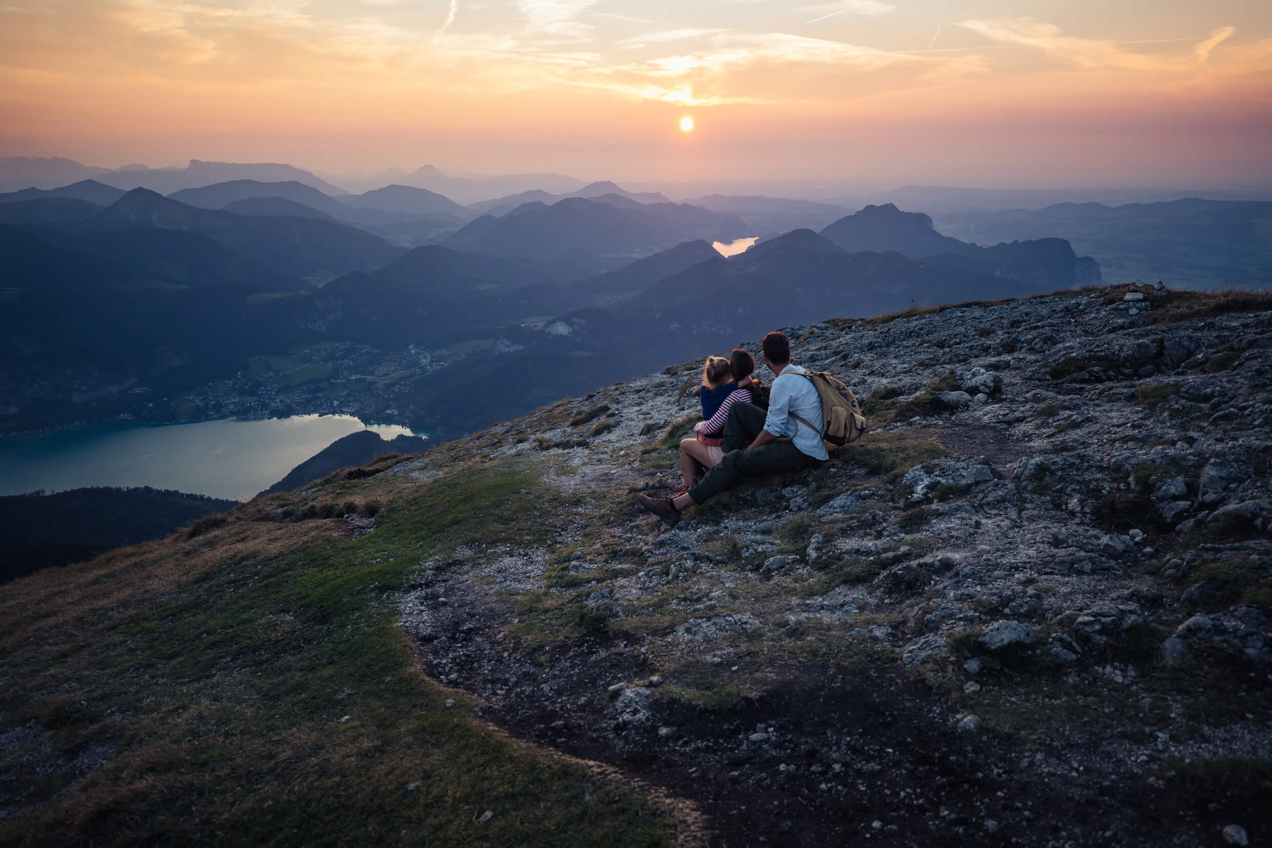 Wandern mit Familie am Schafberg