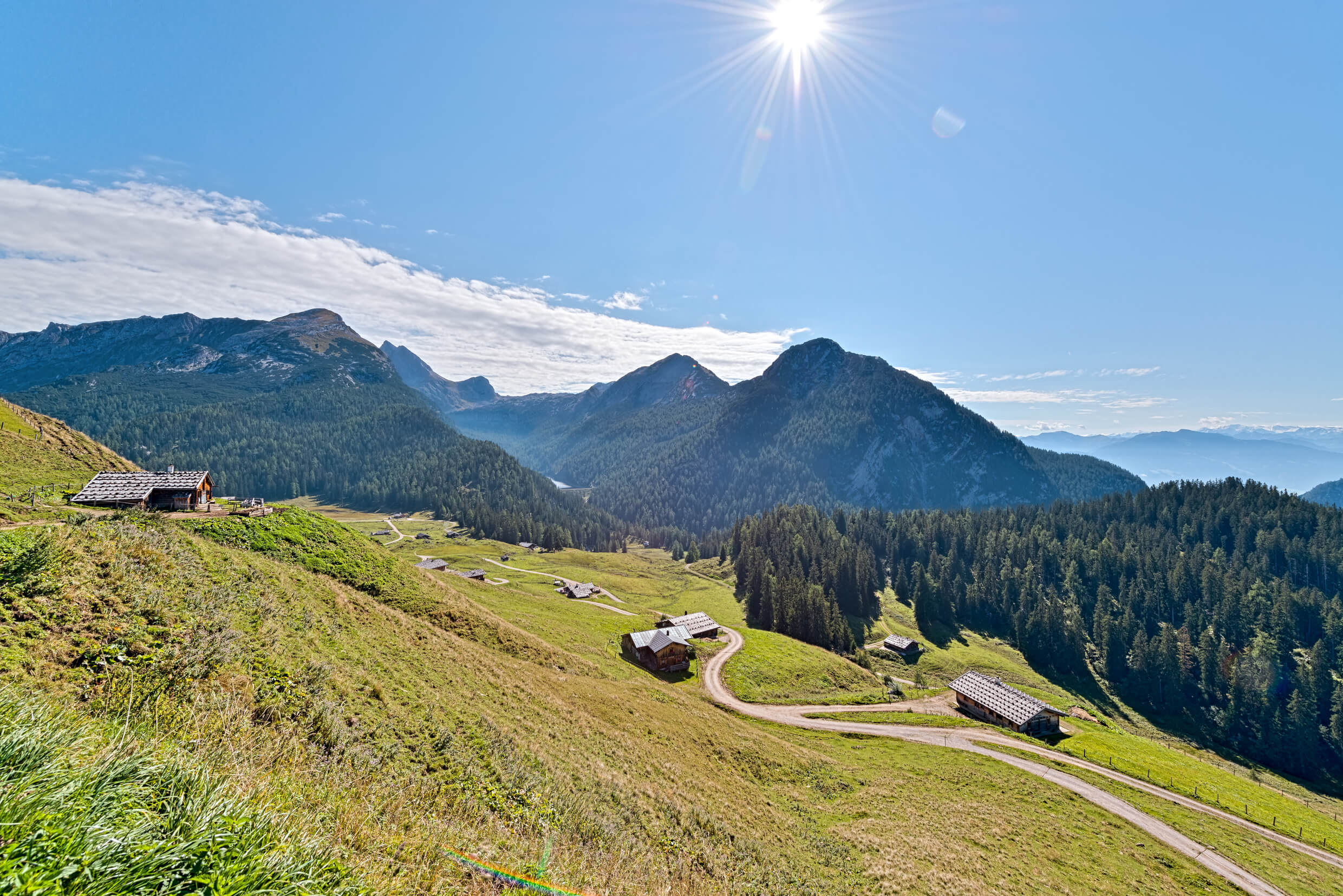 Saalachtal Bergblick Blick auf das Saalachtal