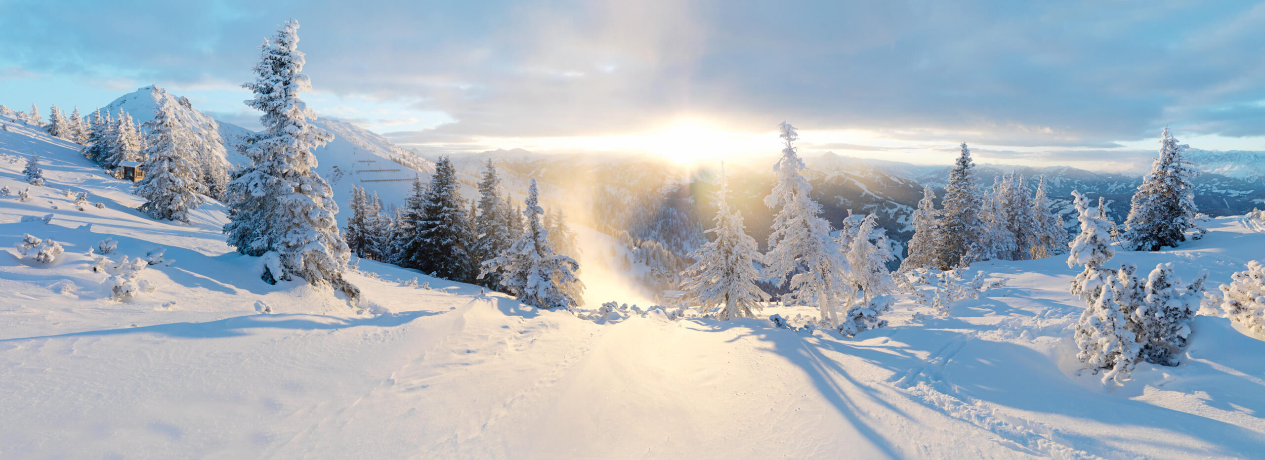 Winterlandschaft in der Salzburger Sportwelt