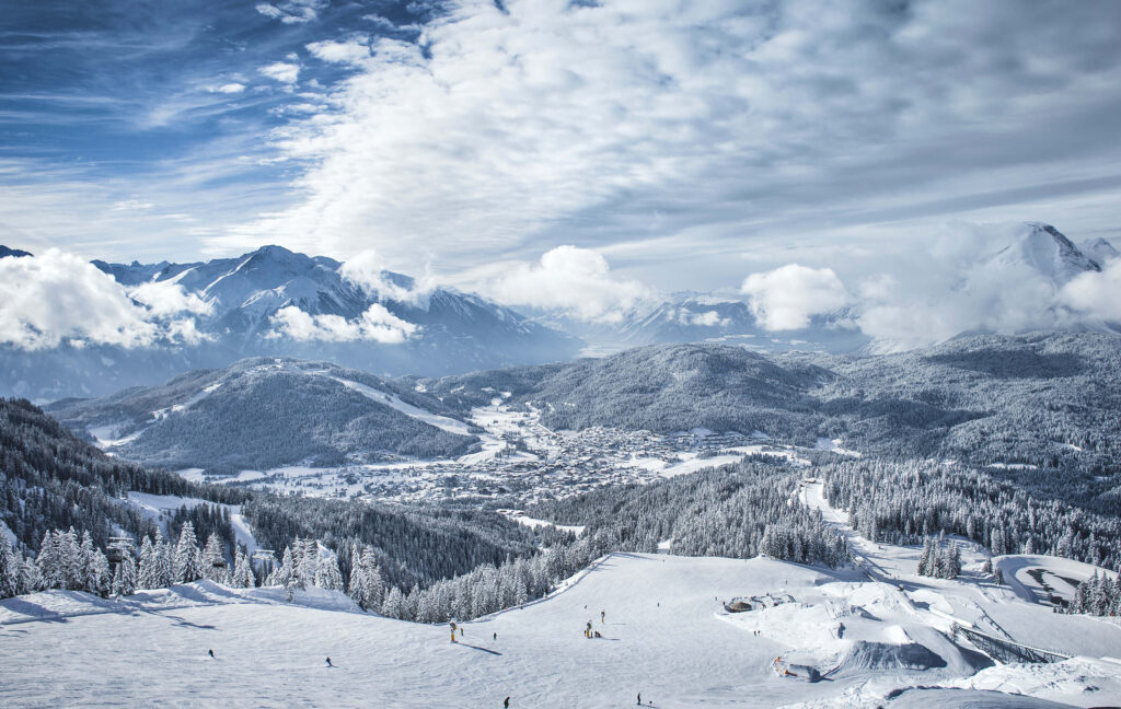 Panorama der Olympiaregion Seefeld